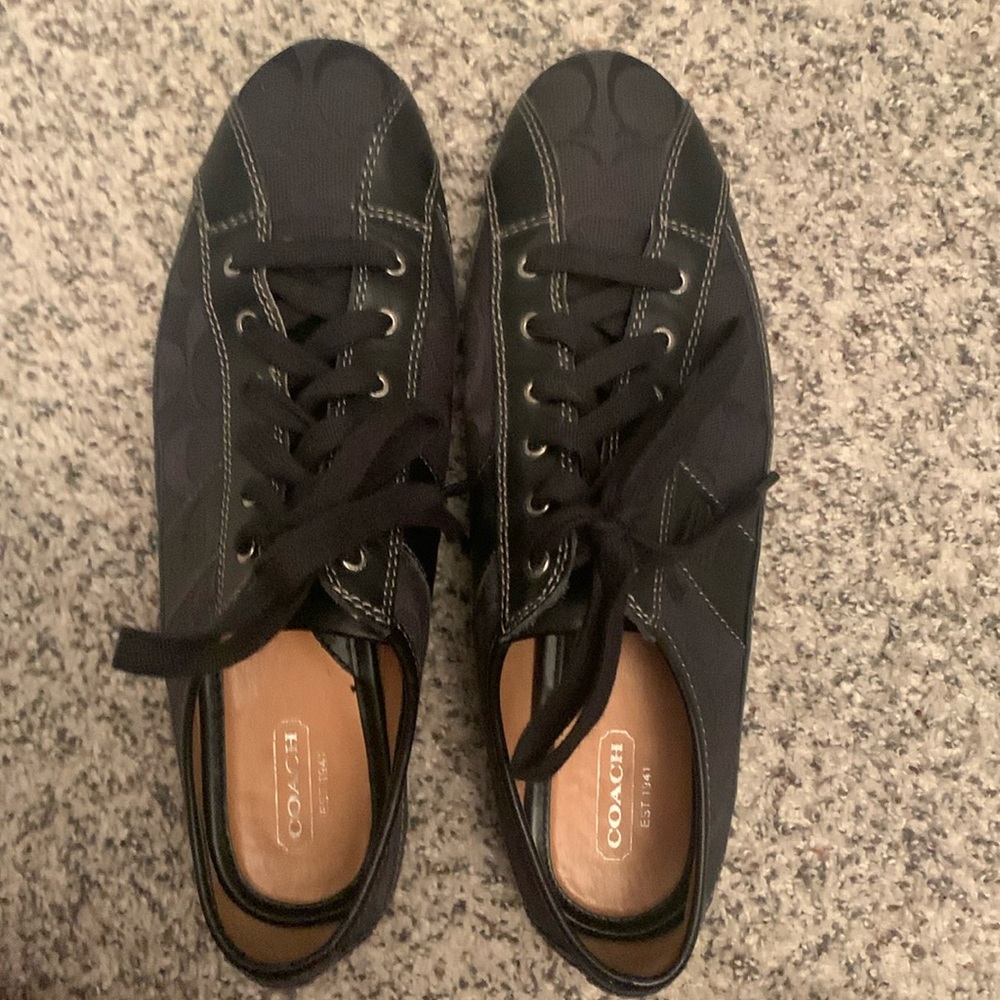 Black Coach sneakers